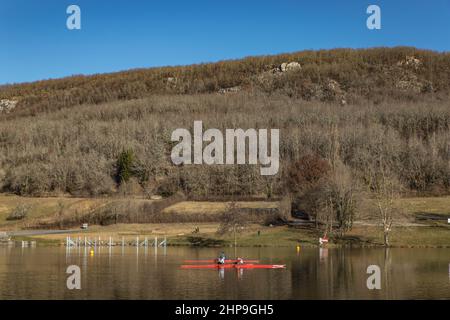 Lac du Causse en hiver Stockfoto