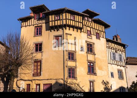 Maison pittoresque avec ses colombages Stockfoto