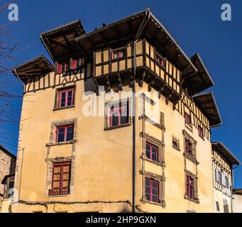 Maison pittoresque avec ses colombages Stockfoto