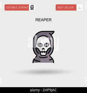 Reaper Simple Vector-Symbol. Stock Vektor