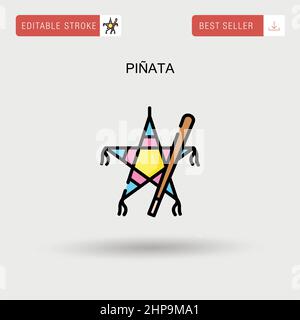 piñata einfaches Vektor-Symbol. Stock Vektor