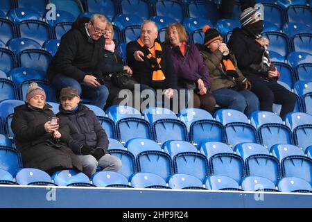 Hull City Fans in den Tribünen. Stockfoto