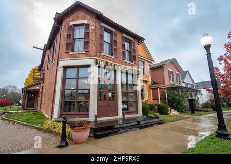 Dayton Aviation Heritage National Historical Park Wright Brothers Memorial , Fahrradladen , Besucherzentren Stockfoto
