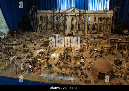 Das Diorama des Weißen Hauses befindet sich in der Hall of Fame des Präsidenten in Clermont, Florida, USA Stockfoto