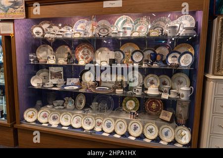 Presidential China Collection in der Hall of Fame des Präsidenten - Clermont, Florida, USA Stockfoto