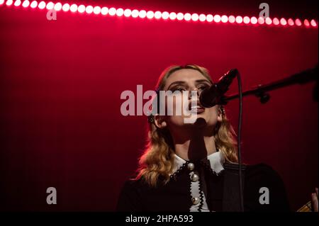 Wolf Alice - Barrowland Glasgow 16th. Februar 2022 Stockfoto