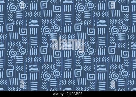 Afrikanischer Wachsdruck Stoff, ethnische handgemachte Ornament für Ihr Design, Tribal Muster Motive geometrischen Elementen. Vektor-Textur, afro Textil Ankara Stock Vektor