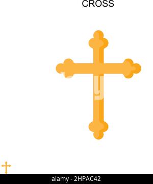 Kreuzzeichen für einfache Vektorgrafik. Illustration Symbol Design-Vorlage für Web mobile UI-Element. Stock Vektor