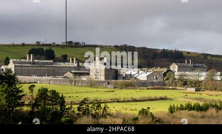 HM Gefängnis Dartmoor in Princetown, hoch auf Dartmoor in der englischen Grafschaft Devon Stockfoto
