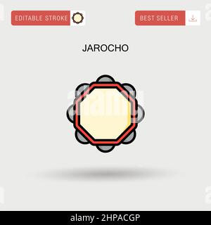 Jarocho einfaches Vektorsymbol. Stock Vektor