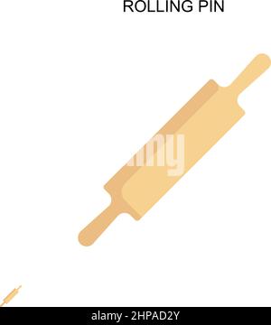 Einfaches Vektorsymbol für Nudelstift. Illustration Symbol Design-Vorlage für Web mobile UI-Element. Stock Vektor