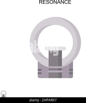 Einfaches Vektorsymbol „Resonanz“. Illustration Symbol Design-Vorlage für Web mobile UI-Element. Stock Vektor