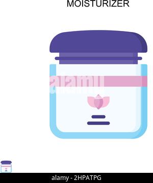 Einfaches Vektorsymbol für Feuchtigkeitscreme. Illustration Symbol Design-Vorlage für Web mobile UI-Element. Stock Vektor