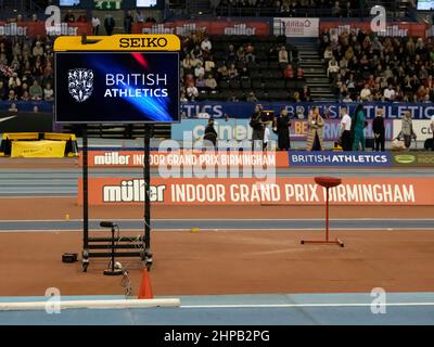 Muller Indoor Grand Prix, World Indoor Tour Gold, utilita Arena Birmingham UK am Samstag, 19th. Februar 2022. Stockfoto