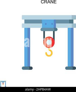 Einfaches Vektor-Symbol für den Kran. Illustration Symbol Design-Vorlage für Web mobile UI-Element. Stock Vektor
