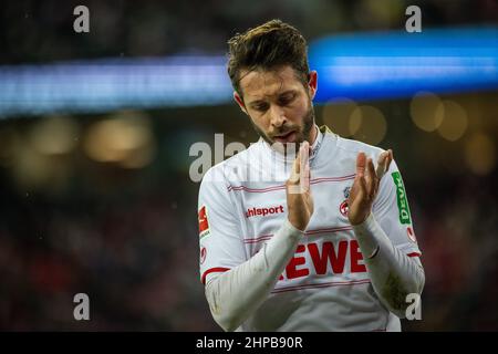 Mark Uth (Köln) 1. FC Köln - Eintracht Frankfurt 19.02.2022, Fussball, BundesligaSaison 2021 2022 Foto: Moritz Müller Copyright (nur für journalisti Stockfoto