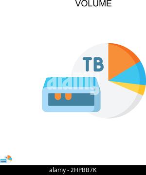 Symbol für einfachen Vektor des Volumens. Illustration Symbol Design-Vorlage für Web mobile UI-Element. Stock Vektor