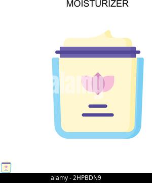 Einfaches Vektorsymbol für Feuchtigkeitscreme. Illustration Symbol Design-Vorlage für Web mobile UI-Element. Stock Vektor