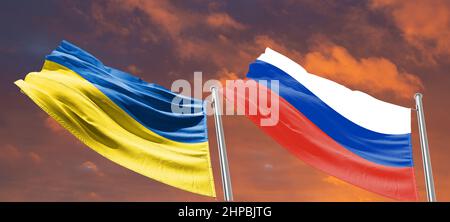 ukraine russland Konflikt 2021 Eskalation Stockfoto