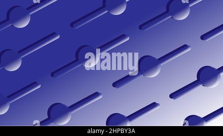 Abstrakter Hintergrund von Candy-Muster-Illustration in blau und weiß Farbe Stock Vektor