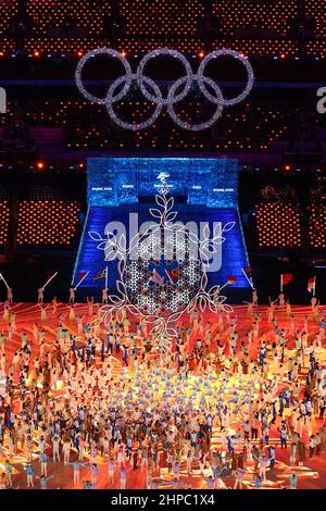 Genral View, 20. FEBRUAR 2022 : Abschlusszeremonie der Olympischen Winterspiele 2022 in Peking im Nationalstadion in Peking, China. (Foto von Yohei Osada/AFLO SPORT) Stockfoto