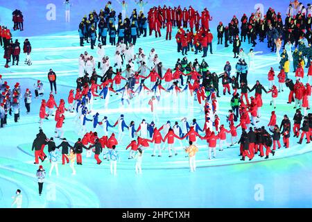 Genral View, 20. FEBRUAR 2022 : Abschlusszeremonie der Olympischen Winterspiele 2022 in Peking im Nationalstadion in Peking, China. (Foto von Yohei Osada/AFLO SPORT) Stockfoto