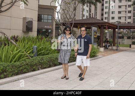 Berühmter vietnamesischer Sänger Elvis Phuong Stockfoto