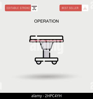 Bedienung einfaches Vektorsymbol. Stock Vektor