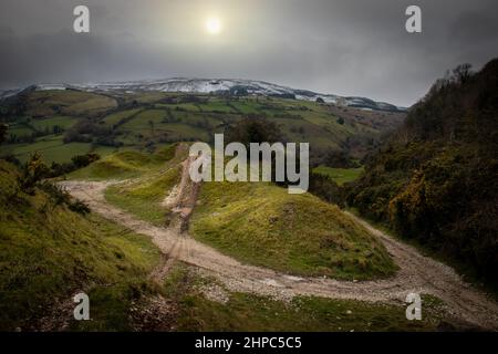 Glens von Antrim im Winter Stockfoto