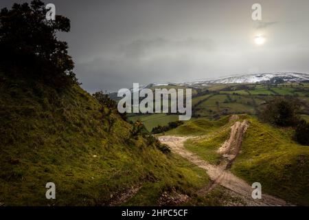 Glens von Antrim im Winter Stockfoto