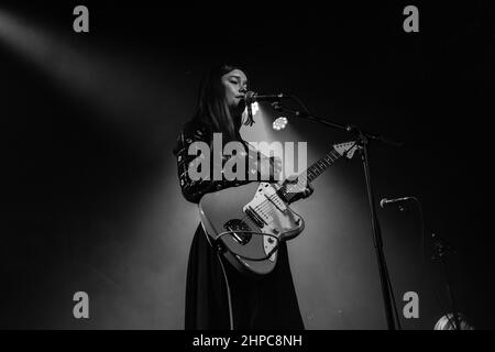 Nass-Bein-unterstützender Inhalator - Barrowland Glasgow 10th Okt 2021 Stockfoto