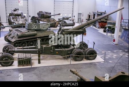 MM Park, Militärfahrzeugmuseum, La Wantzenau, Straßburg, Frankreich Stockfoto