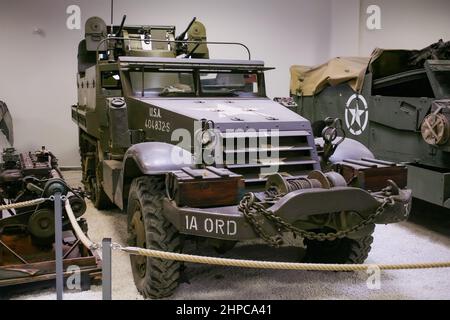 MM Park, Militärfahrzeugmuseum, La Wantzenau, Straßburg, Frankreich Stockfoto