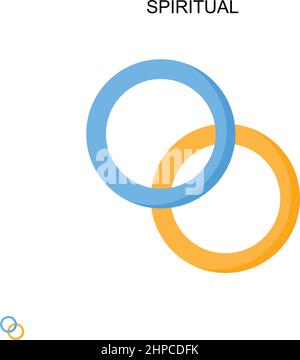 Spirituelles einfaches Vektor-Symbol. Illustration Symbol Design-Vorlage für Web mobile UI-Element. Stock Vektor