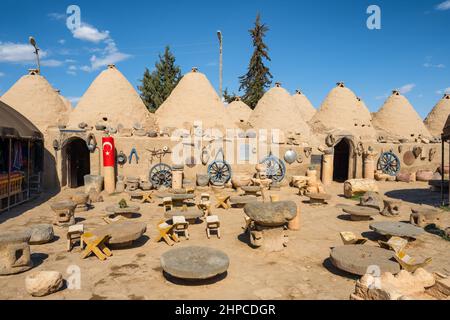 Traditionelle konische Häuser von Harran, Sanli Urfa, Türkei Stockfoto