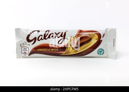 Galaxy glatt Milch Schokoriegel Stockfoto