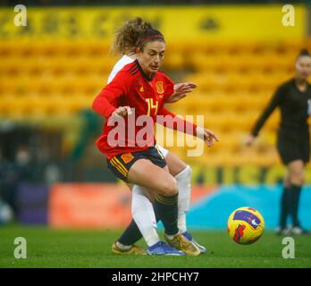 Norwich, Großbritannien. 20th. Februar 2022. NORWICH, Großbritannien, FEBRUAR 20: Alexia Putellas (Putellas Segura) (Barcelona) aus Spanien während des Arnold Clark Cup zwischen England Women und Spanien in der Carrow Road, Norwich am 20th. Februar 2022 Credit: Action Foto Sport/Alamy Live News Stockfoto