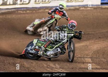 Daniel (Danny) King. Ipswich Witches 36-54 Wolverhampton Wolves. SGB Premiership Speedway. Foxhall Stadium, Suffolk. 19. August 2021 Stockfoto