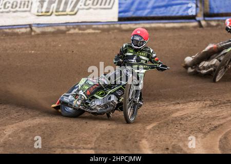 Daniel (Danny) King. Ipswich Witches 36-54 Wolverhampton Wolves. SGB Premiership Speedway. Foxhall Stadium, Suffolk. 19. August 2021 Stockfoto