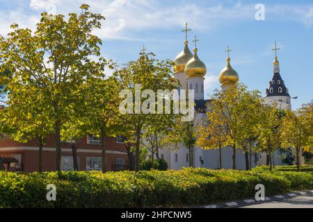 Kathedrale der Heiligen Maria Magdalena, russisch-orthodoxe Kirche, Moskauer Patriarchat in Madrid Stockfoto