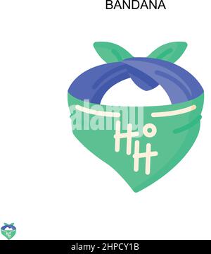 Einfaches Vektor-Symbol für Bandana. Illustration Symbol Design-Vorlage für Web mobile UI-Element. Stock Vektor