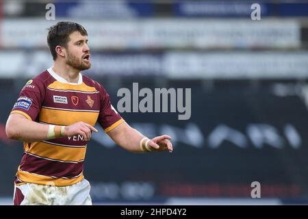 Huddersfield, England - 19. Februar 2022 - Joe Greenwood (15) von Huddersfield Giants während der Rugby League Betfred Super League Runde 2 Huddersfield Giants vs Hull Kingston Rovers im John Smith's Stadium, Huddersfield, UK Dean Williams Stockfoto