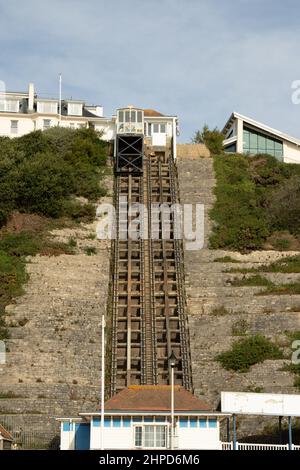 West Cliff Railway, Bournemouth, Dorset, Großbritannien Stockfoto