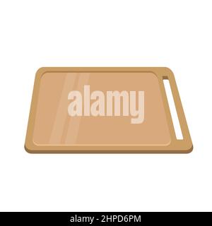 Holzschneidebrett für die Küche. Isometrische Vektordarstellung. Isoliertes Symbol für Küchenwerkzeug. Stock Vektor