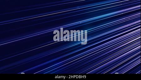 Abstrakte Linien Hintergrund von Verbindungslinien und Punkten. Fluiddatenkonzept. Stockfoto