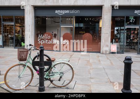 Amazon Salon in der Nähe der Liverpool Street Station in London, Großbritannien Stockfoto