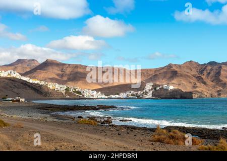 Las Playitas traditioneller Fischerort auf der Insel Fuerteventura, Kanarische Inseln, Spanien Stockfoto