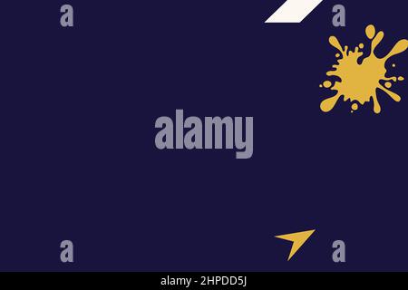 Moderner farbenfroher einfacher Hintergrund mit organischen abstrakten Elementen und dynamischen Formen. Minimalistischer Stil. Entwerfen Sie Vorlagenplakate oder Visitenkarten. Stockfoto