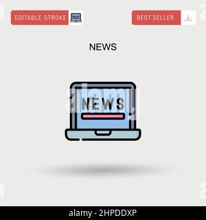 News Simple Vector-Symbol. Stock Vektor