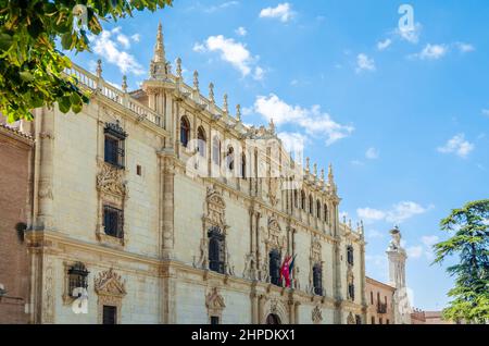 Das Colegio Mayor de San Ildefonso in Alcala de Henares (Provinz Madrid), Spanien, das 1499 als Ursprung der Universität von Alcala gegründet wurde, ist eines davon Stockfoto